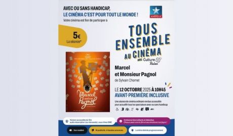 Tous ensemble au Kinepolis avec Culture Relax - Séance à 5€