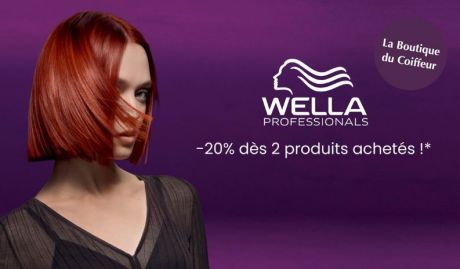 -20% dès 2 produits Wella achetés à La Boutique du Coiffeur