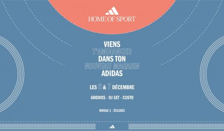 Viens t’ambiancer les 6 & 7 décembre dans ta boutique adidas