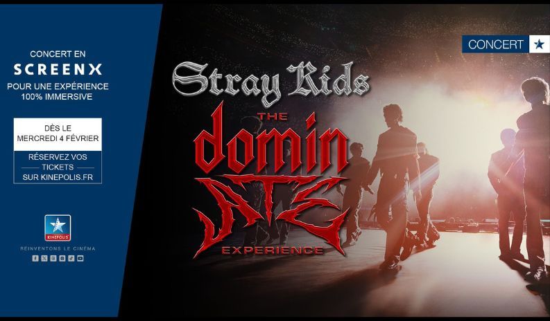Stray Kids – The Dominate : le concert en expérience ScreenX au Kinépolis
