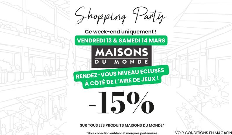Bon plan week-end : -15 % chez Maisons du Monde !