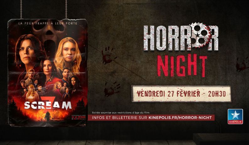 une soirée frissons avec Scream 7 chez Kinepolis
