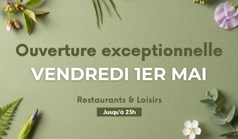 1er mai au Polygone Béziers : Terrasses ouvertes toute la journée jusqu’à 23h !