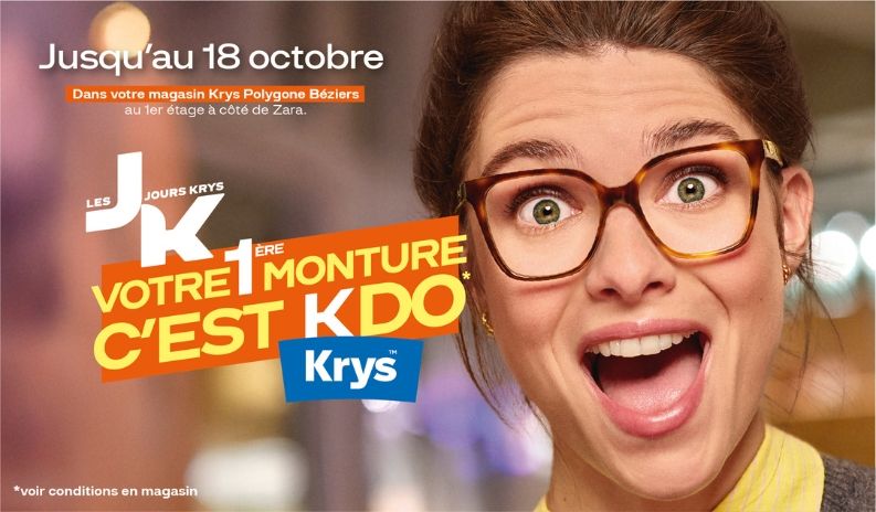 Les Jours Krys de retour ! 200€ de monture offerte