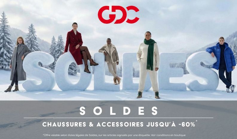 Soldes GDC : jusqu’à -60 % sur les chaussures et accessoires