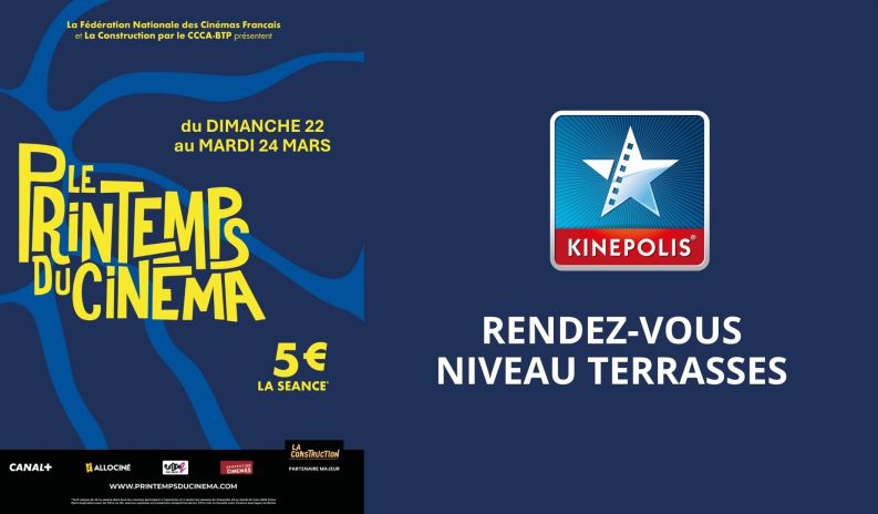 Le Printemps du Cinéma est de retour ! 5€ la place !