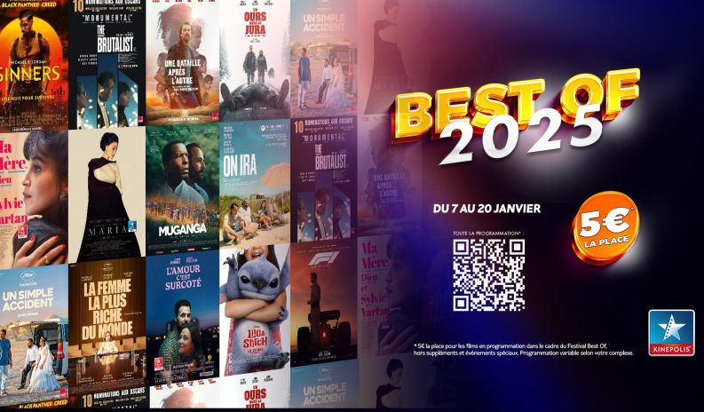 Redécouvrez les plus grands films de l’année avec le Festival Best Of 2025 au Kinepolis Béziers