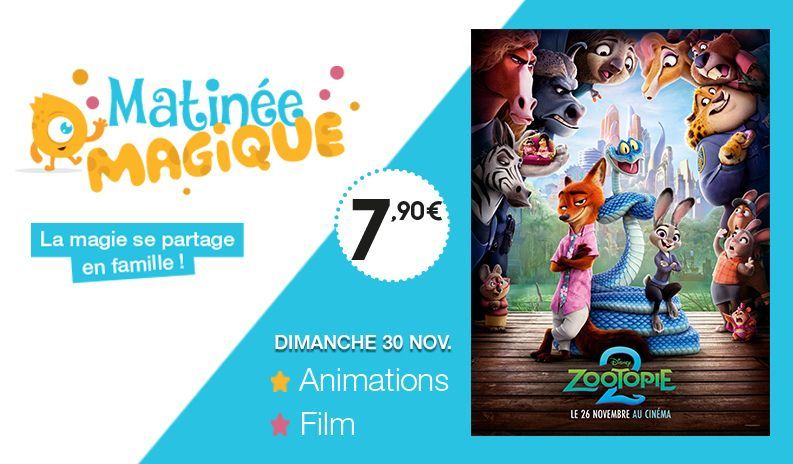 Matinée magique Kinepolis dimanche 30 novembre !