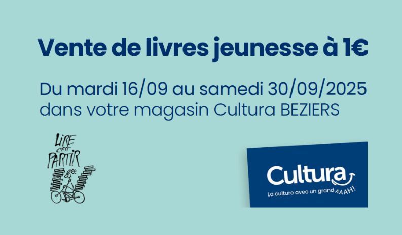 Des livres à 1€ chez Cultura !